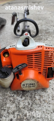 Бензинов храсторез Stihl KM 56 RC, снимка 3 - Градинска техника - 51712989
