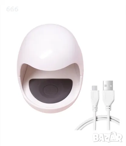 UV лампа за нокти, дизайн на яйца, преносима, USB зареждане, бързосъхнеща, снимка 4 - Други стоки за дома - 50430259