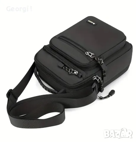 Мъжки елегантни, удобни и универсална чанти POLC (PU кожа) черни на цвят!, снимка 9 - Чанти - 49292274