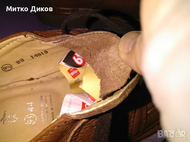 Мъжки маркови обувки нови естествена кожа Clarks стелка 275мм реален размер №43, снимка 7 - Ежедневни обувки - 51080398
