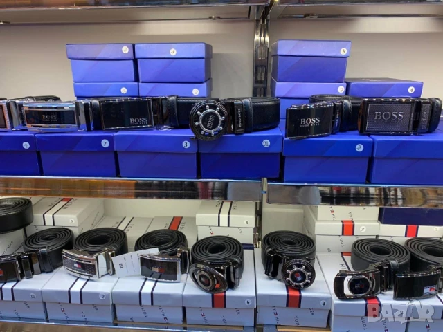 колани от естествена кожа в кутия tommy hilfiger hugo boss emporio armani 