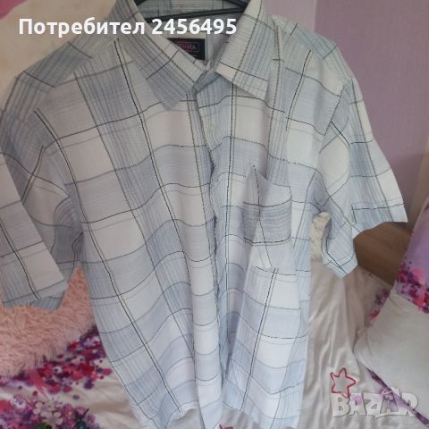 мъжка риза с къс ръкав .Нова , снимка 2 - Ризи - 45931067