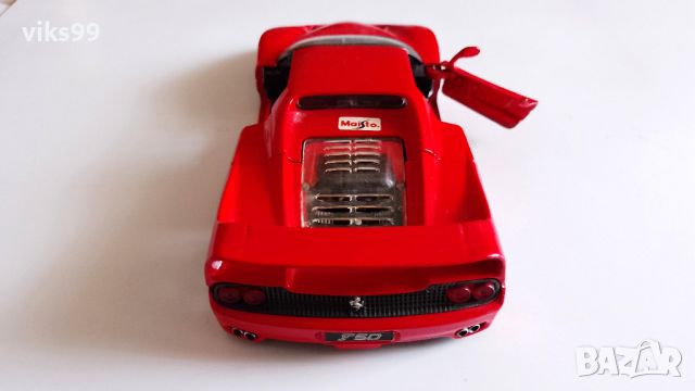 Метална количка Ferrari F50 Maisto - 1:24, снимка 5 - Колекции - 45778564