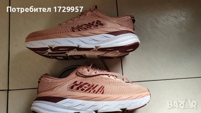 Hoka Bondi 7Misty Rose/Cordovan Номер-38, снимка 8 - Маратонки - 47676070