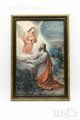 Библейската сцена на Исус Христос в Гетсиманската градина