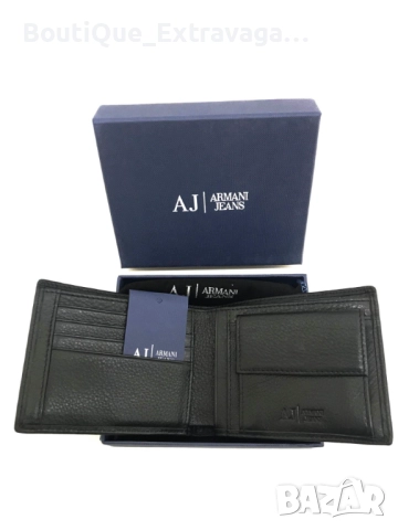 Мъжки подаръчен комплект колан и портфейл Armani 009/001 !, снимка 3 - Колани - 52687439