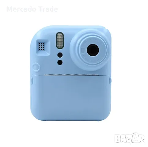 Детски фотоапарат+принтер Mercado Trade, За моментни снимки, Син, снимка 1 - Образователни игри - 48482091