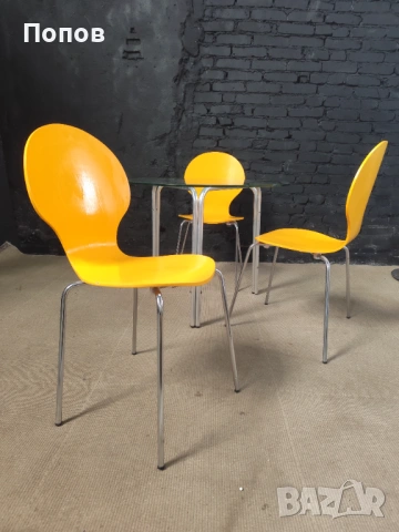 Тройка трапезни столове, снимка 4 - Столове - 53343747