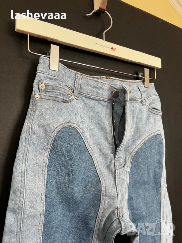 Дамски дънки тип Mugler, снимка 5 - Дънки - 53556986