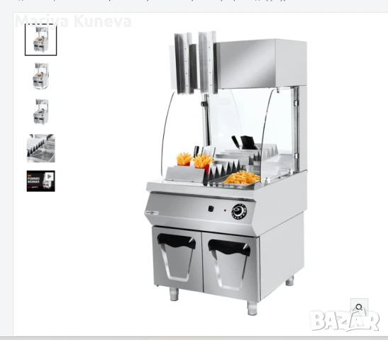 Електрически нагревател за пържени картофи с подструктура, снимка 2 - Обзавеждане на кухня - 53061076