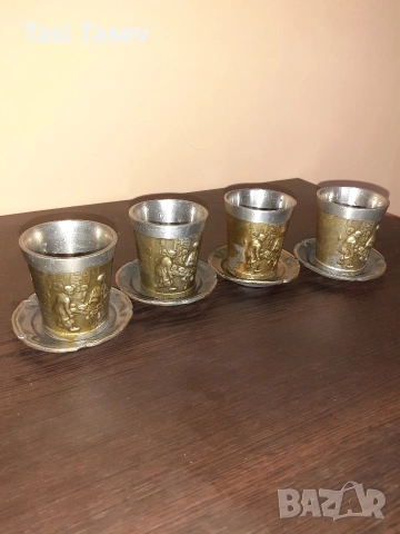 Сервиз от калаени чаши за уиски, снимка 5 - Сервизи - 53243958