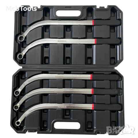 Комплект ключове за клинов и зъбчат ремък 5-части HAWEK, снимка 2 - Ключове - 50998978