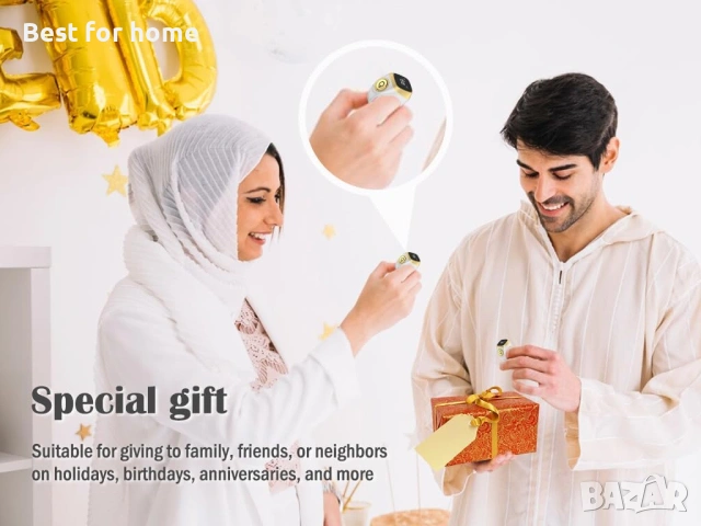 Интелигентен брояч на пръстени, интелигентен пръстен за тасбих зикр, размер 14, 18мм, снимка 7 - Друга електроника - 54088841