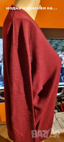 Мъжки пуловер Gant агнешка вълна, размер L, снимка 4 - Пуловери - 52887177