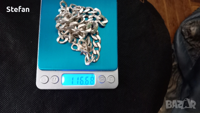 Поръчкова сребърна гривна и ланец, снимка 14 - Гривни - 49493460