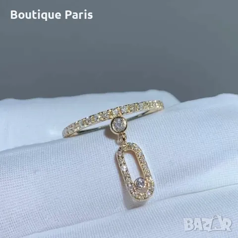 Messika пръстен с мойсанити