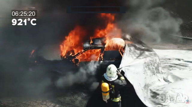 Противопожарно одеяло за кола 6x8 метра до 1000°C, снимка 3 - Пътна помощ - 52885017