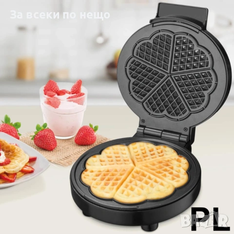 Уред за гофрети Muhler MHT-1010W, плочи-детелина Код P1966, снимка 3 - Гофретници - 53926425