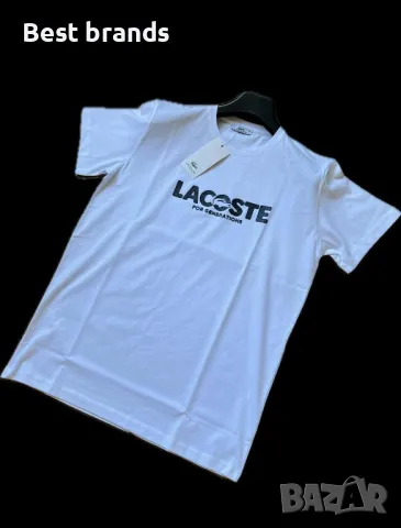 Мъжка тениска Lacoste, снимка 2 - Тениски - 46883663