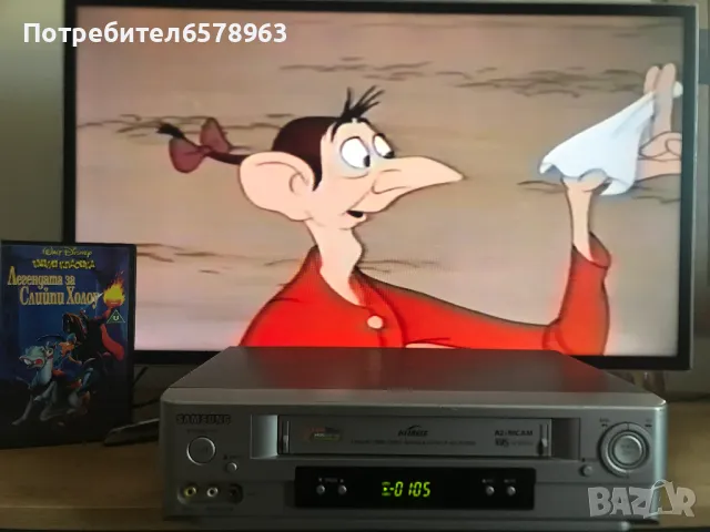 Видеокасета '' Легендата за Спийли Холоу '' VHS, снимка 1