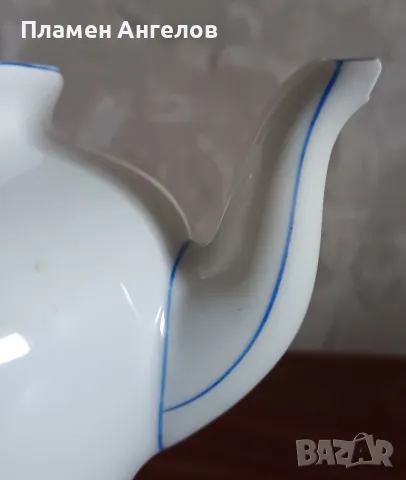 Чайник стар български порцелан от 60те години. , снимка 3 - Други ценни предмети - 49754044