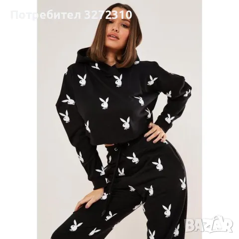 Playboy Missguided oversized дамски спортен анцуг, снимка 10 - Спортни екипи - 48716869