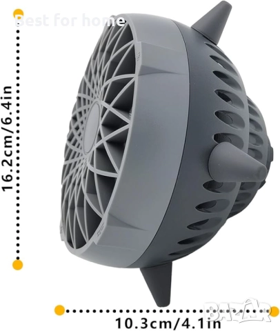 DaMohony Smart Sensor Акумулаторен персонален настолен вентилатор с 5 режима , снимка 2 - Вентилатори - 51590783