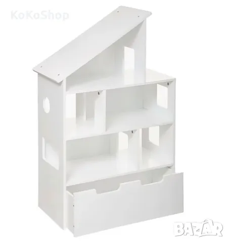 Детска етажерка Къщичка 34х64х103.5 см., етажерка за играчки и аксесоари, снимка 3 - Мебели за детската стая - 50437164