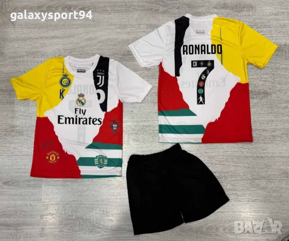 Син Детски Екип CR7 RONALDO Ал Насър Шарен 2025г Комплект с чорапи, снимка 4 - Футбол - 49674926