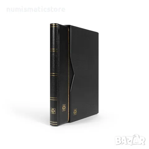 Leuchtturm Premium албум за марки LUX 16 черни листа + кутия / касета, снимка 5 - Филателия - 49158129