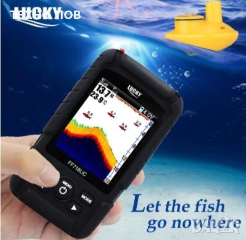 Сонар-Lycky Fish finders за лодка за захранка,влагоустойчив до 200 метра обхват, снимка 10 - Стръв и захранки - 45650207