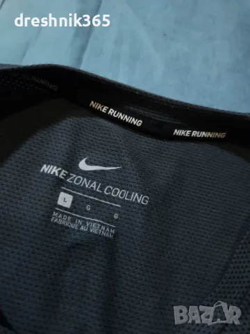 NIKE Running Zonal Cooling Спортна/Блуза Мъжка L, снимка 6 - Тениски - 46931376