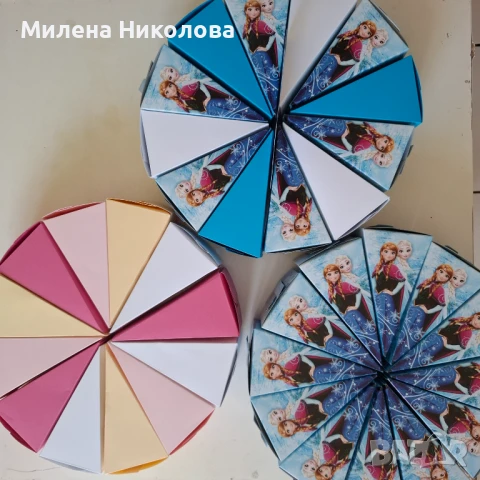 Торта от картон Замръзналото кралство Frozen, снимка 7 - Други - 50818455