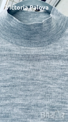 Тънък пуловер от 100% мериносова вълна H&M, снимка 3 - Блузи с дълъг ръкав и пуловери - 52250841