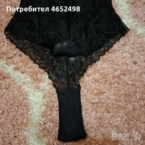 Дамско  черно Боди с дантела, снимка 8 - Бельо - 53575439