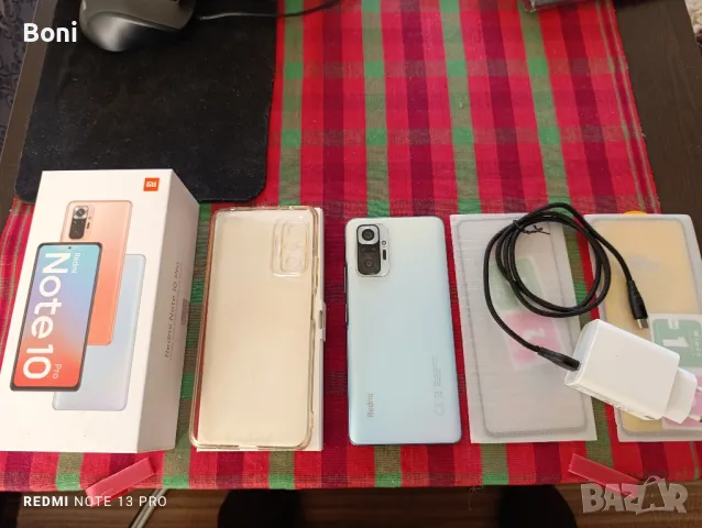 Xiaomi Redmi Note 10 Pro, Glacier Blue, 128 GB ROM, 6 GB RAM, снимка 3 - Xiaomi - 47653032