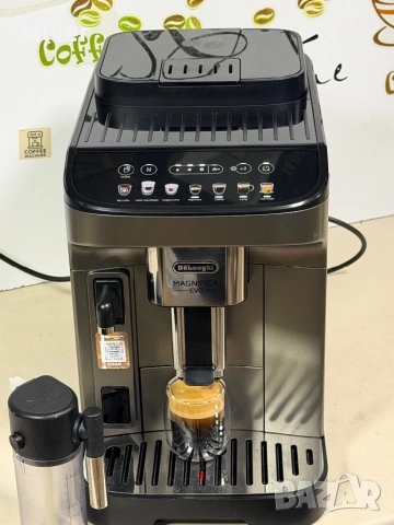 Кафемашина кафе автомат delonghi magnifica evo с гаранция, снимка 3 - Кафемашини - 54156333