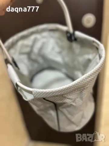 Немска сива КОШНИЦА на бели точки за пазар НОВА