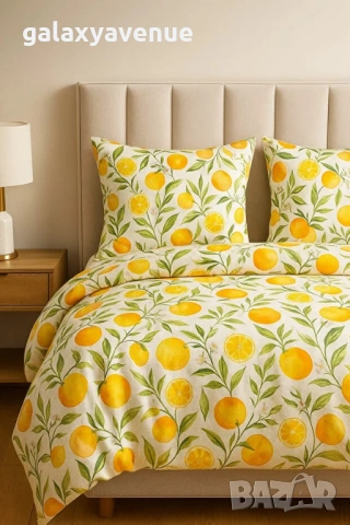 UYKULİFE Home Collection: Двоен спален комплект „Лимонов модел“ (без долен чаршаф)