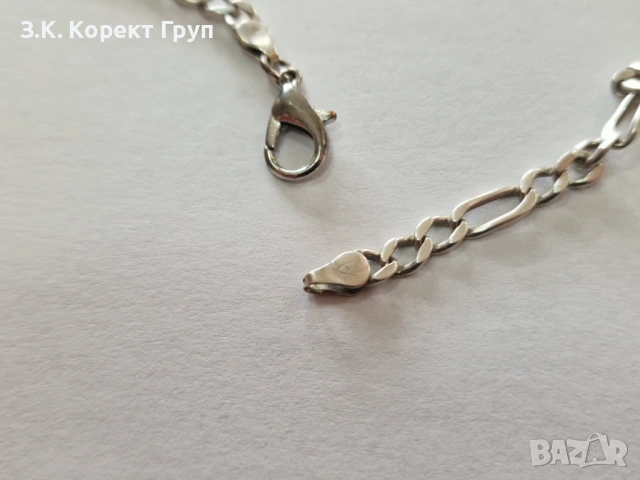 Мъжки сребърен синджир 925 / 18,93 гр., снимка 6 - Колиета, медальони, синджири - 54099732