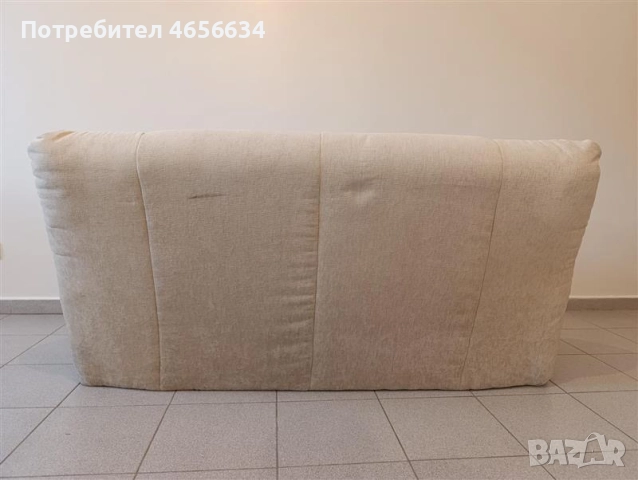 Бежов двоен диван, снимка 3 - Дивани и мека мебел - 52772177