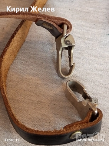 Винтидж естествена кожа ремък за оръжие рядък за КОЛЕКЦИЯ 51111, снимка 3 - Други ценни предмети - 51921248