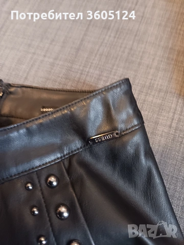 оригинална кожена пола GUESS, размер XS, снимка 4 - Поли - 53069482