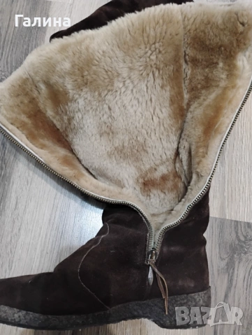 Ботуши от естествен  велур, снимка 5 - Дамски ботуши - 53939786