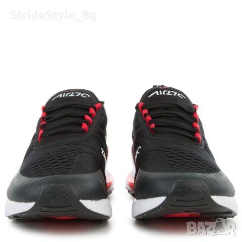 ПРОМО!!! Nike Air Max 270 Black/White/Red , снимка 4 - Маратонки - 45927111