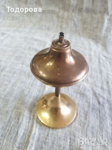 Стилна бронзова лампа, снимка 2 - Антикварни и старинни предмети - 45381827