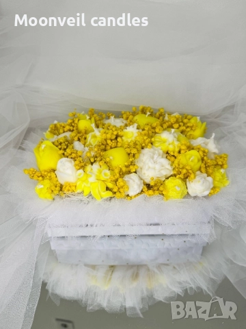 Ароматни букети изработени ръчно от соев восък 🌸, снимка 12 - Декорация за дома - 52531960