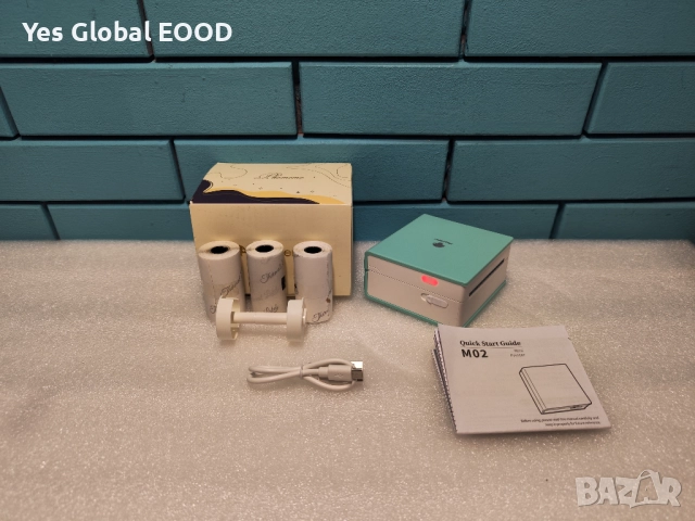Phomemo M02 мини преносим термопринтер Bluetooth зелен, снимка 9 - Друга електроника - 51983989