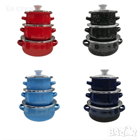 Комплект от 3 тенджери - 16см, 18см, 20см, снимка 13 - Съдове за готвене - 53567174