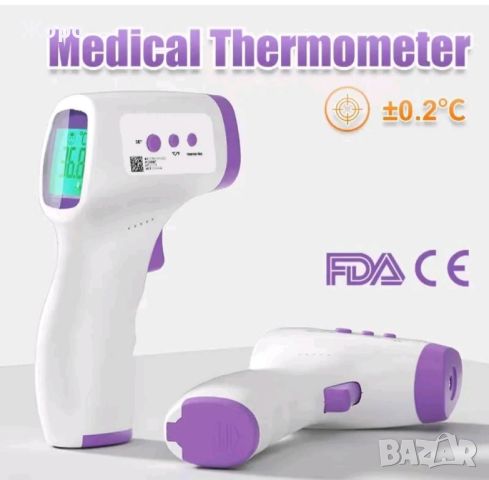 БЕЗКОНТАКТЕН ИНФРАЧЕРВЕН ЕЛЕКТРОНЕН ТЕРМОМЕТЪР , снимка 4 - Уреди за диагностика - 46611431